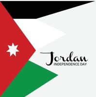 illustration d'un arrière-plan pour la fête de l'indépendance de la jordanie. vecteur