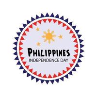 illustration d'un fond pour la fête de l'indépendance des philippines. vecteur