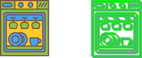 Lave-vaisselle icône conception vecteur