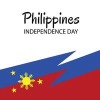 illustration d'un fond pour la fête de l'indépendance des philippines. vecteur