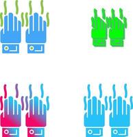 malodorant mains icône conception vecteur