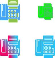 conception d'icône de télécopieur vecteur
