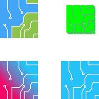 électrique circuit icône conception vecteur