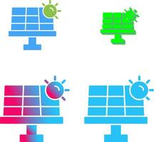 conception d'icône d'énergie solaire vecteur