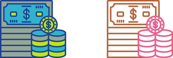 conception d'icône d'argent vecteur