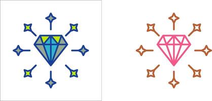 conception d'icône de diamant vecteur