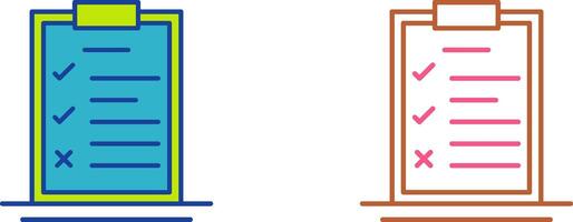 conception d'icône de liste de contrôle vecteur