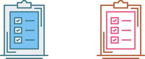 conception d'icône de liste de contrôle vecteur