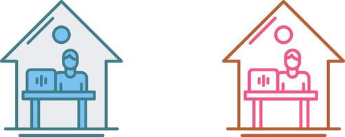 travail à Accueil icône conception vecteur