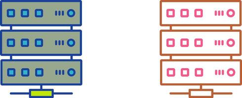 conception d'icône de serveur vecteur