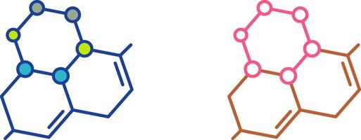 conception d'icône de molécule vecteur
