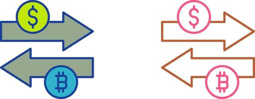 conception d'icône de change d'argent vecteur