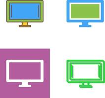 conception d'icône de moniteur vecteur