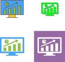 conception d'icône de statistiques vecteur