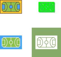 conception d'icône de terrain de football vecteur