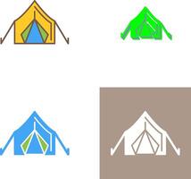 conception d'icône de tente vecteur
