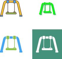 conception d'icône de balançoire vecteur