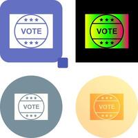 voter autocollant icône conception vecteur