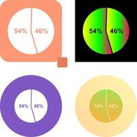 candidat Statistiques icône conception vecteur