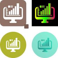 conception d'icône de moniteur vecteur