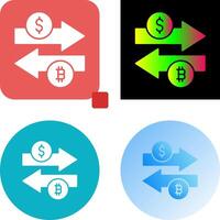 conception d'icône de change d'argent vecteur