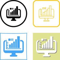 conception d'icône de moniteur vecteur