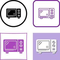 conception d'icône de micro-ondes vecteur