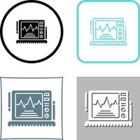 ekg moniteur icône conception vecteur