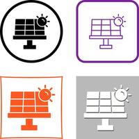 conception d'icône d'énergie solaire vecteur