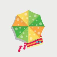 parapluie de plage icône illustration vectorielle vecteur