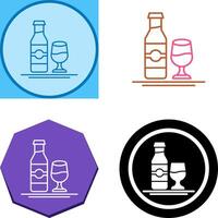 conception d'icône de boisson gazeuse vecteur
