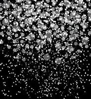 neige sur fond noir abstrait noël et nouvel an. illustration vectorielle. vecteur