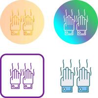 malodorant mains icône conception vecteur