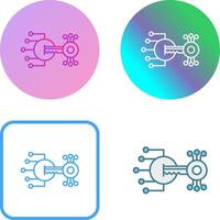conception d'icône de cryptage vecteur
