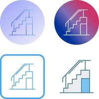 conception d'icône d'escalier vecteur