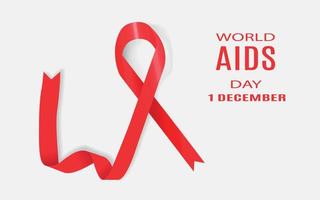 journée mondiale du sida. 1 décembre. illustration vectorielle. vecteur