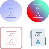 formule icône conception vecteur