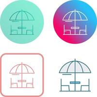 conception d'icône de parapluie vecteur