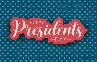 usa fond de carte de voeux joyeux jour des présidents. illustration vectorielle vecteur