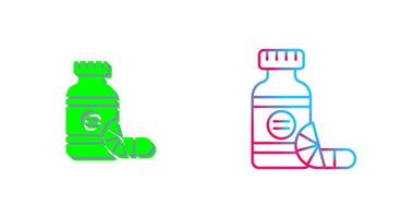 conception d'icône de vitamines vecteur