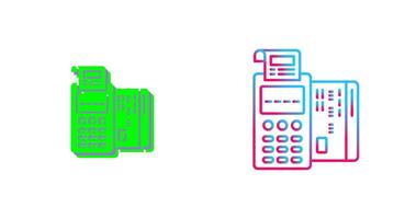 conception d'icône de terminal pos vecteur