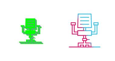 conception d'icône de chaise de bureau vecteur
