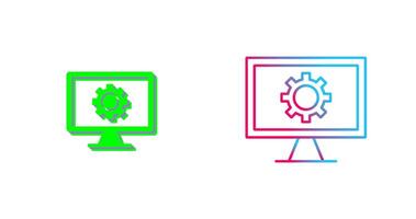 moniteur écran icône conception vecteur