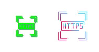 https icône conception vecteur