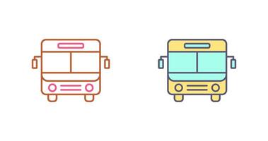 conception d'icône de bus vecteur