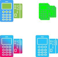 carte machine icône conception vecteur