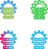 conception d'icône de serveur vecteur