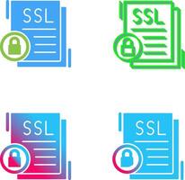 conception d'icônes ssl vecteur