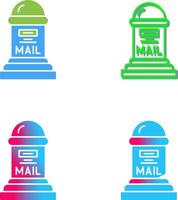 conception d'icône de boîte aux lettres vecteur