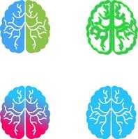 conception d'icône de cerveau vecteur